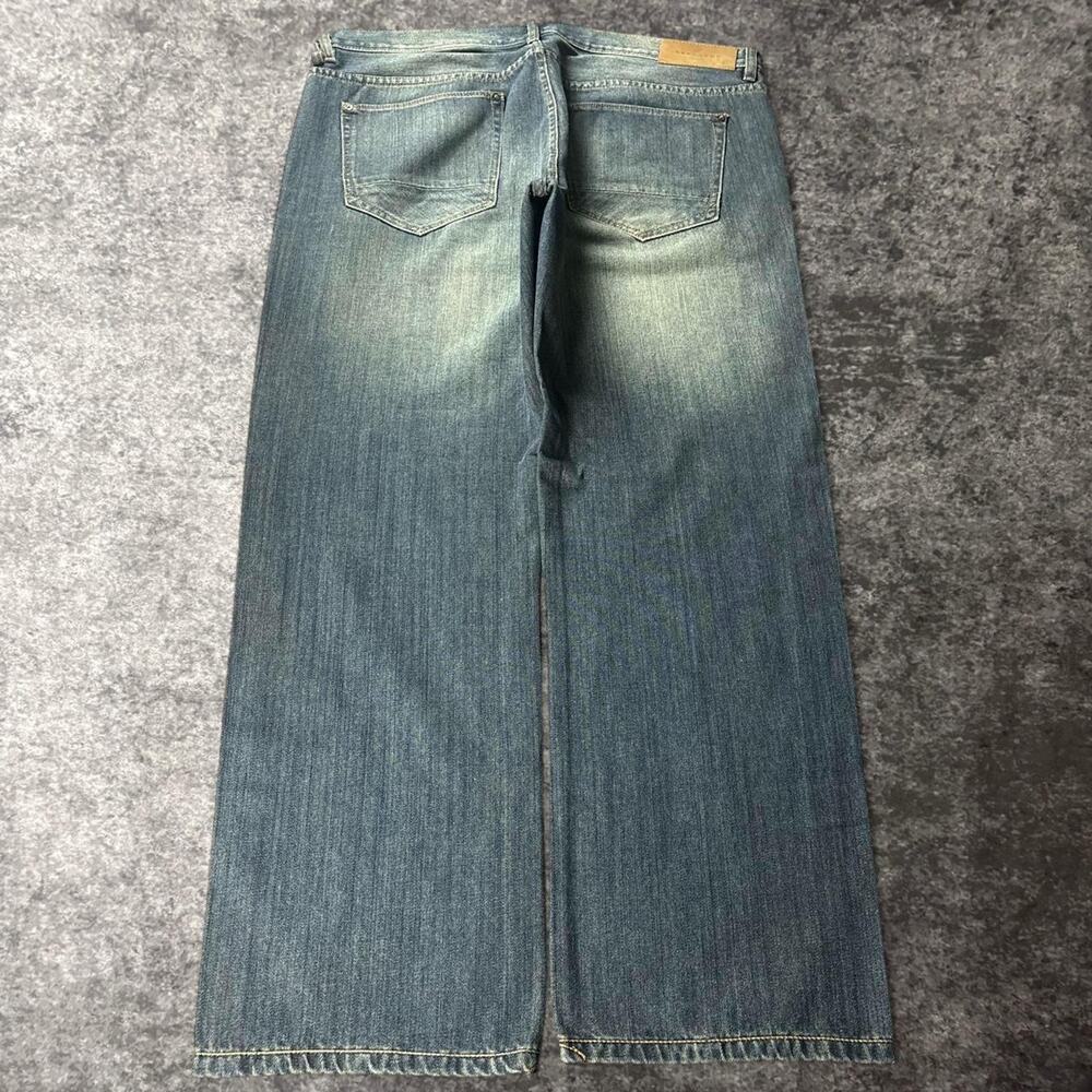 Vintage Sean John Baggy Wide Leg Jeans Mens 38 Blue Y2K Streetwear Hip Hop Denim